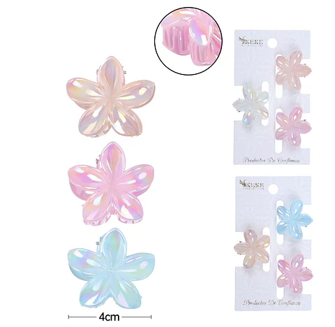 set de mini trabas flores 