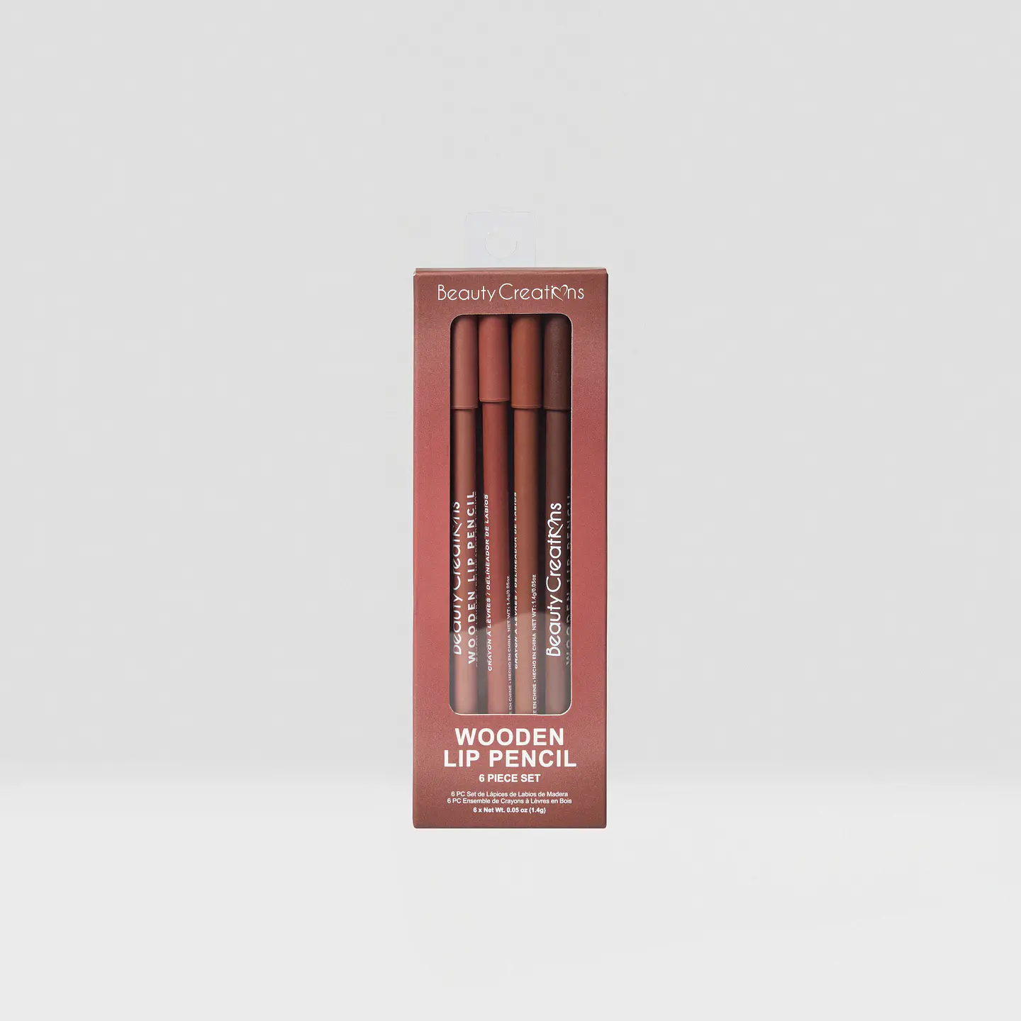 set 6 Lápiz Delineador De Labios Woden NUDE 1