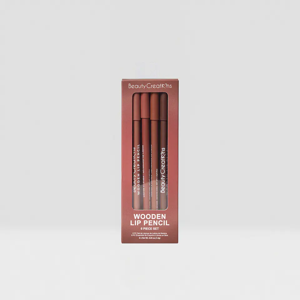 set 6 Lápiz Delineador De Labios Woden NUDE 1