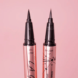 Delineador 2 N 1 negros líquido