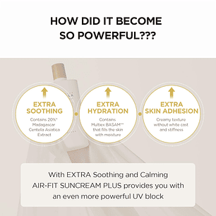 Air-Fit Suncream Plus SPF 50+ – Protector Solar Mineral – 50 ml  