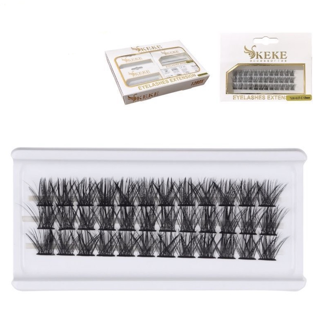 pestañas racimo 12mm 1