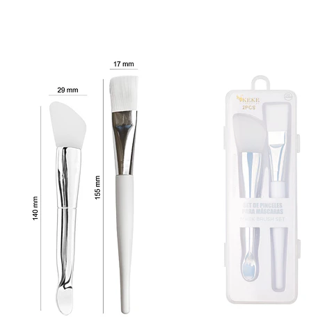 set pinceles para mascarillas 