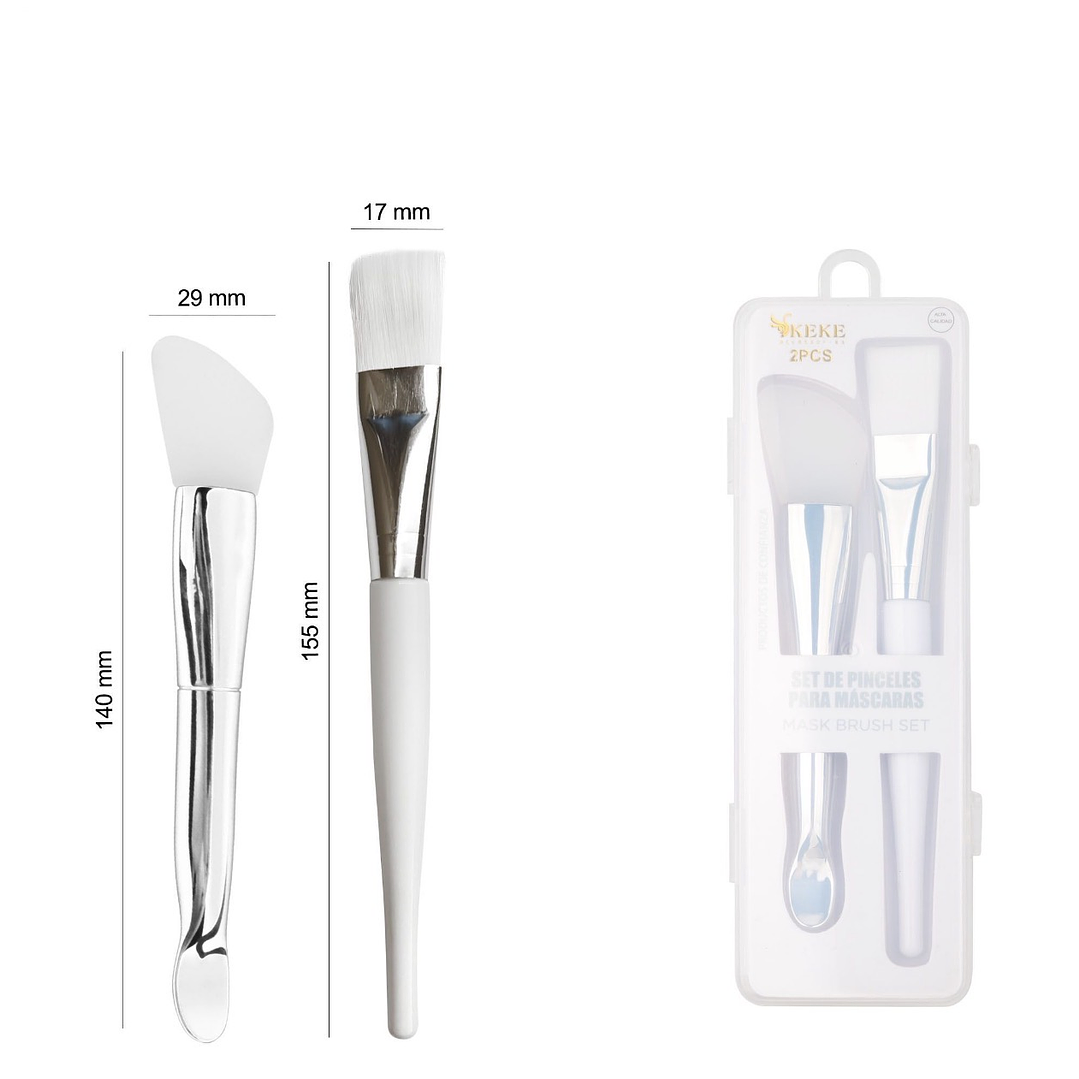 set pinceles para mascarillas  1