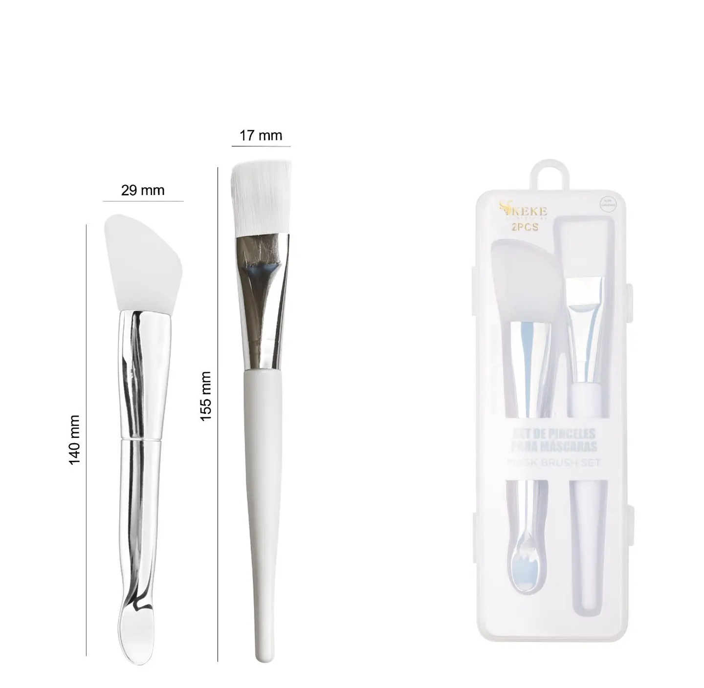set pinceles para mascarillas  1