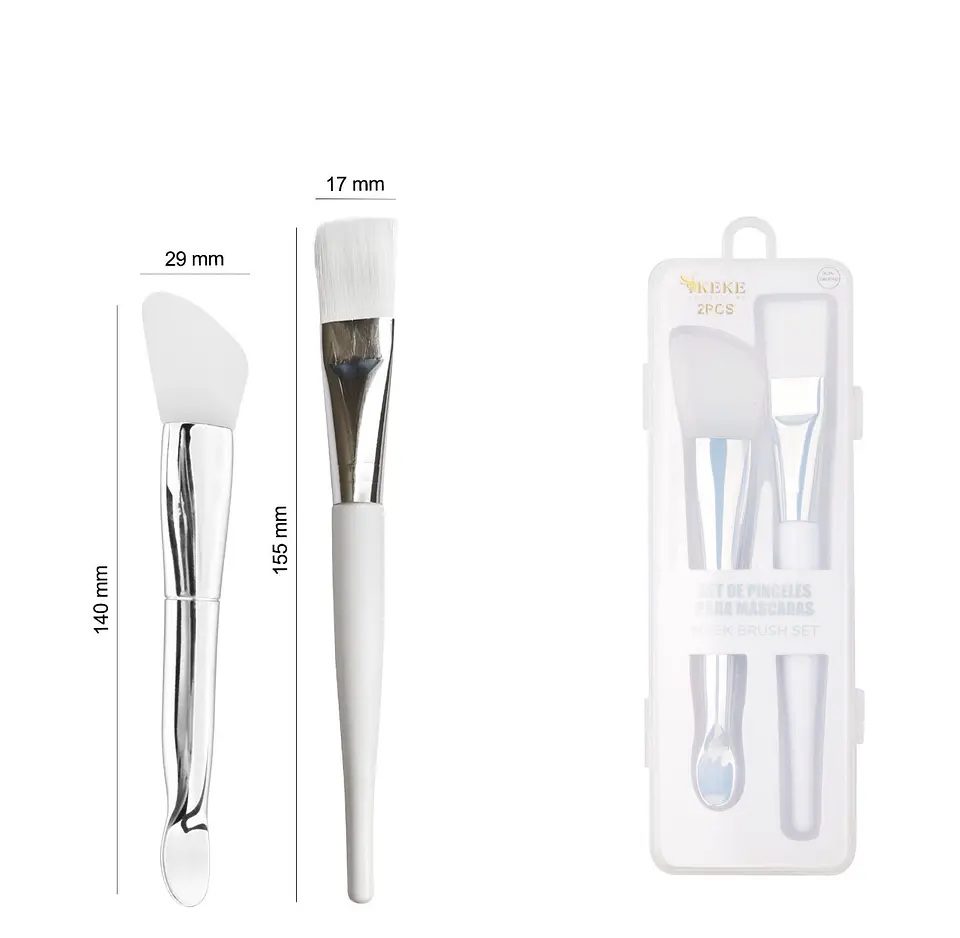 set pinceles para mascarillas  1