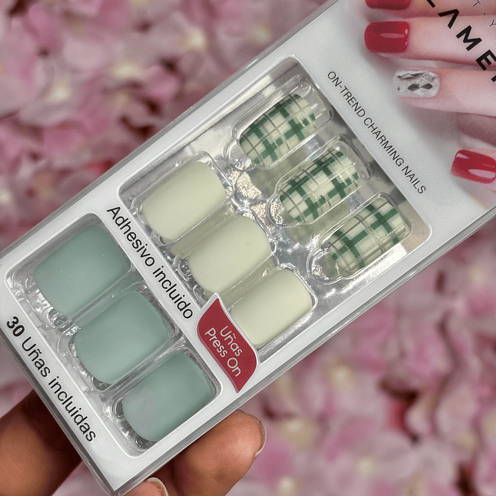 uñas press on matte (67) 3