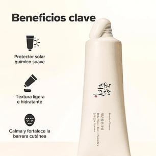 Relief Sun Rice + Probiotics SPF50+ PA++++ -50ml Protector solar aclarante con arroz y probióticos