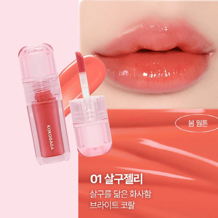 Nyangjelly Glow Tint 01 Apricot jelly 1