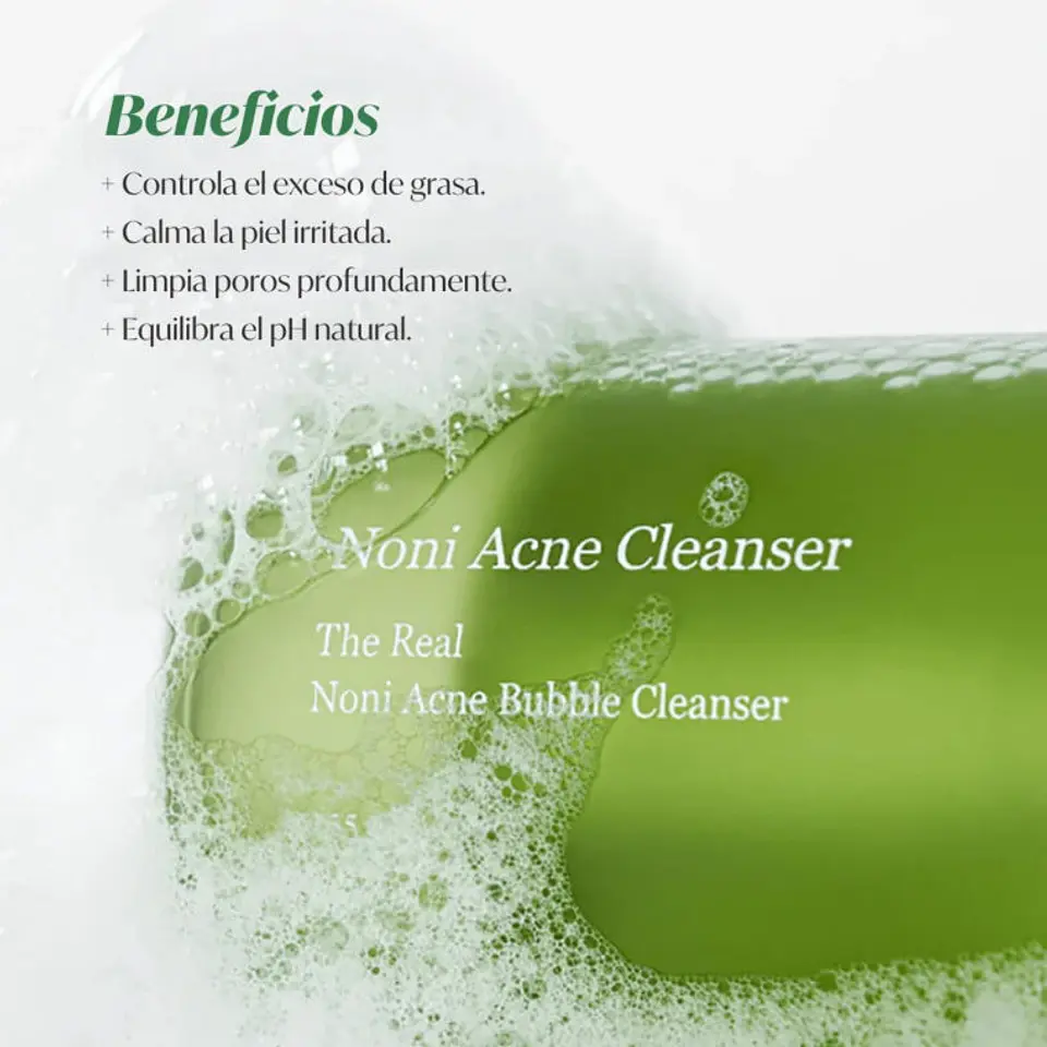 THE REAL NONI ACNE BUBBLE CLEANSER 155ML 3