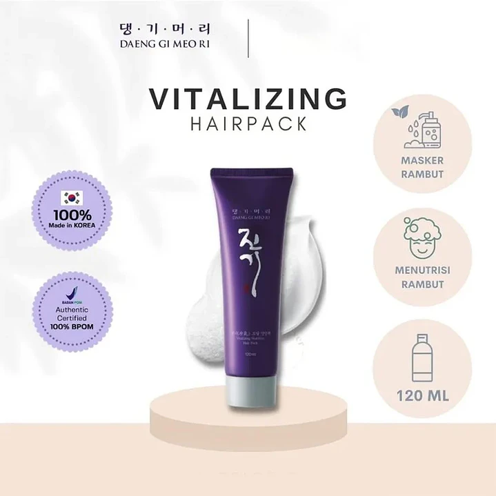 Vitalizing Nutrition Hair Pack 120ml 3