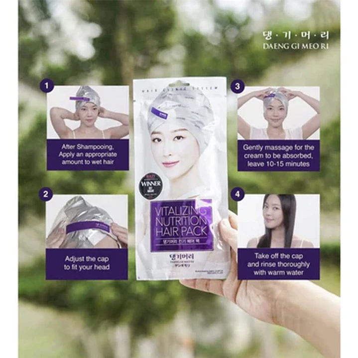 Vitalizing Nutrition Hair Pack with Hair Cap 35g 4
