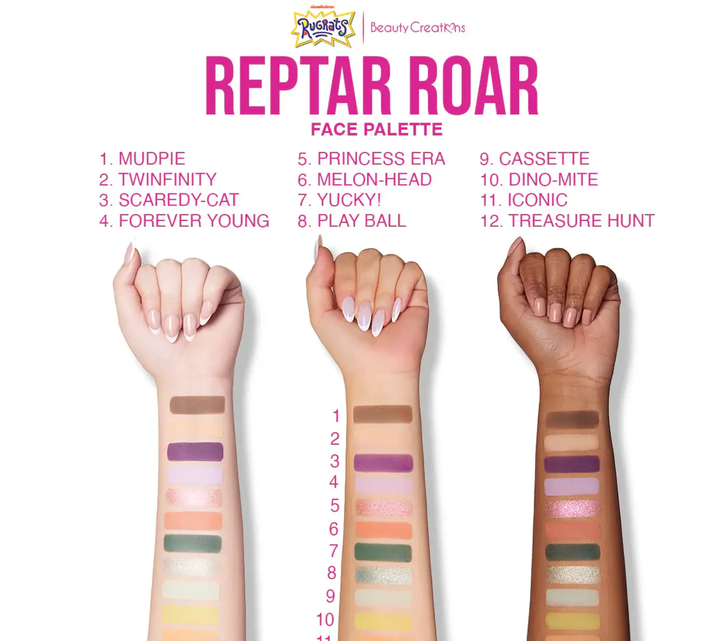Rugrats x Beauty Creations Reptar Roar Face Palette 4