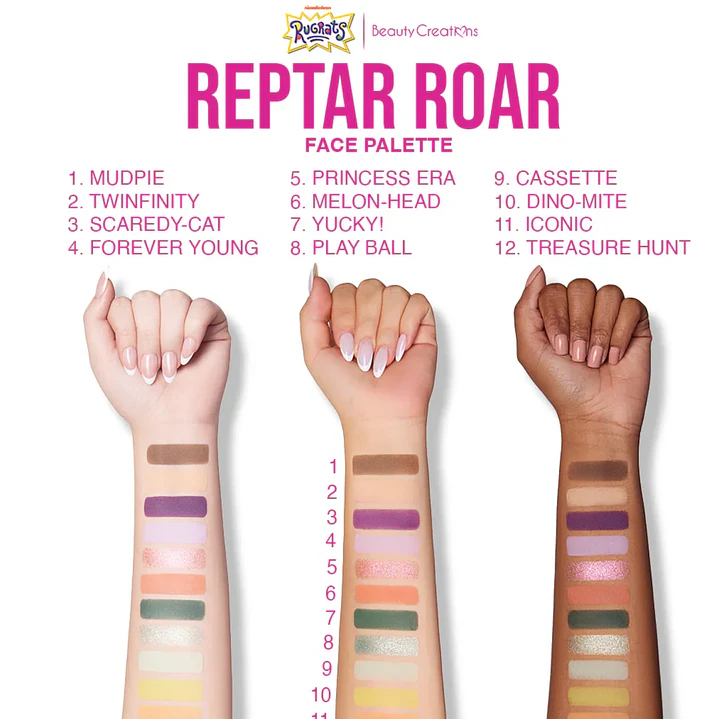 Rugrats x Beauty Creations Reptar Roar Face Palette 4
