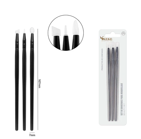 set de pinceles de goma