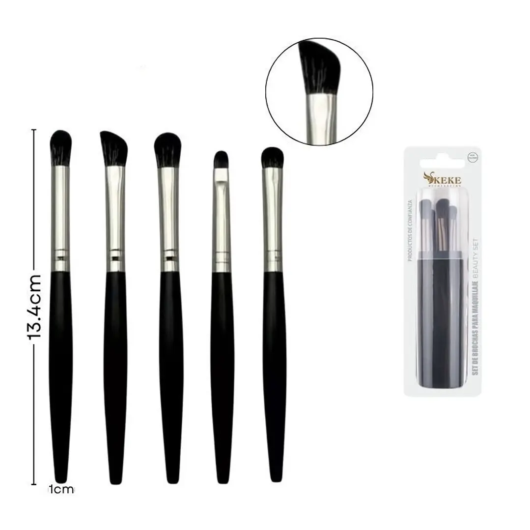 set de brochas con estuche  1