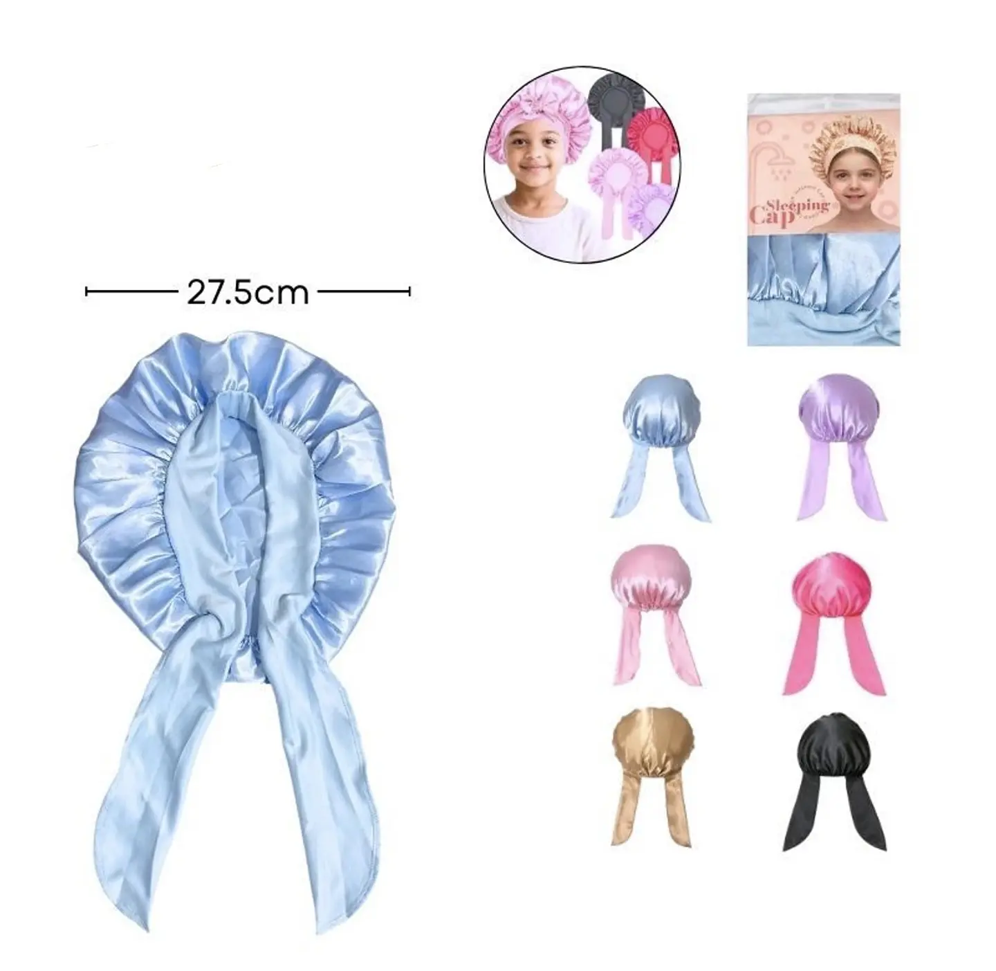 gorro de seda para niñas 1