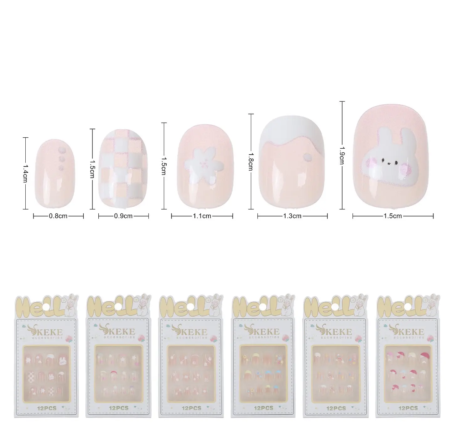 uñas press on niñas  1