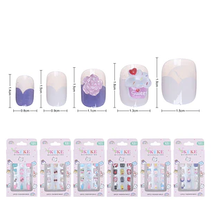 uñas press on niña 