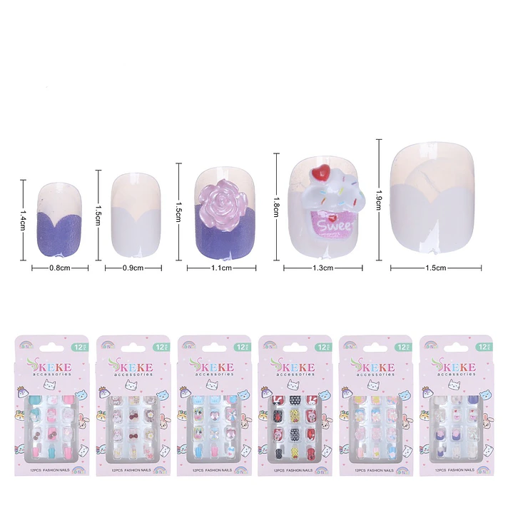 uñas press on niña  1