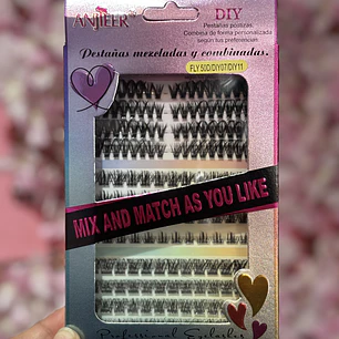 Pestañas racimo (50D) 