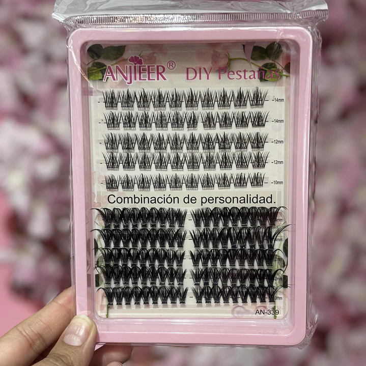 set Pestañas (10-12-14mm)  1