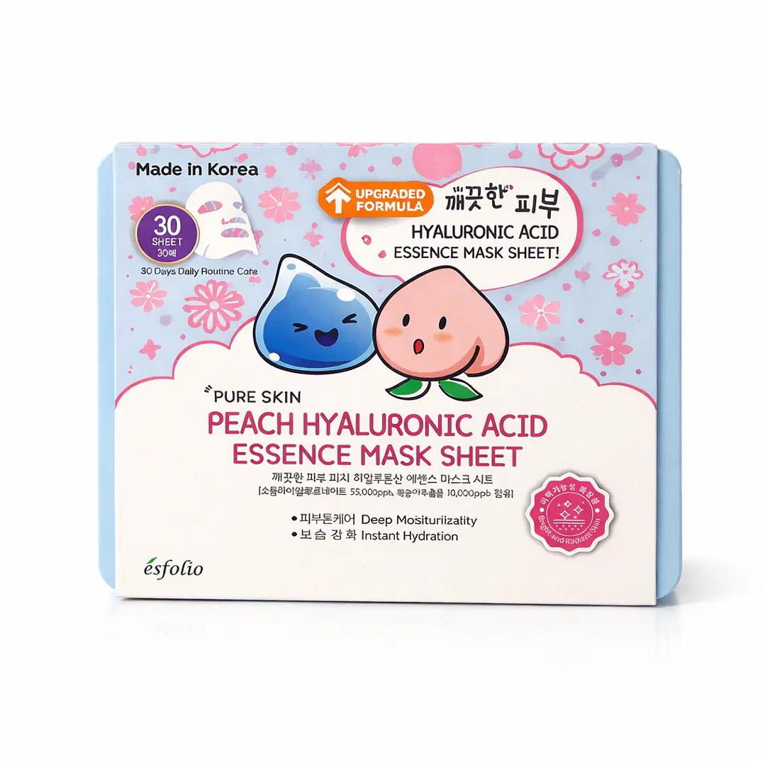 30 MASCARILLAS Peach Hyaluronic Acid  1