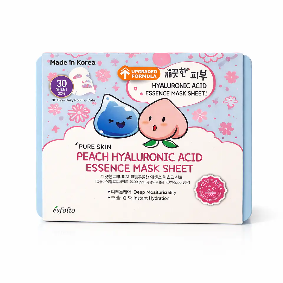 30 MASCARILLAS Peach Hyaluronic Acid  1