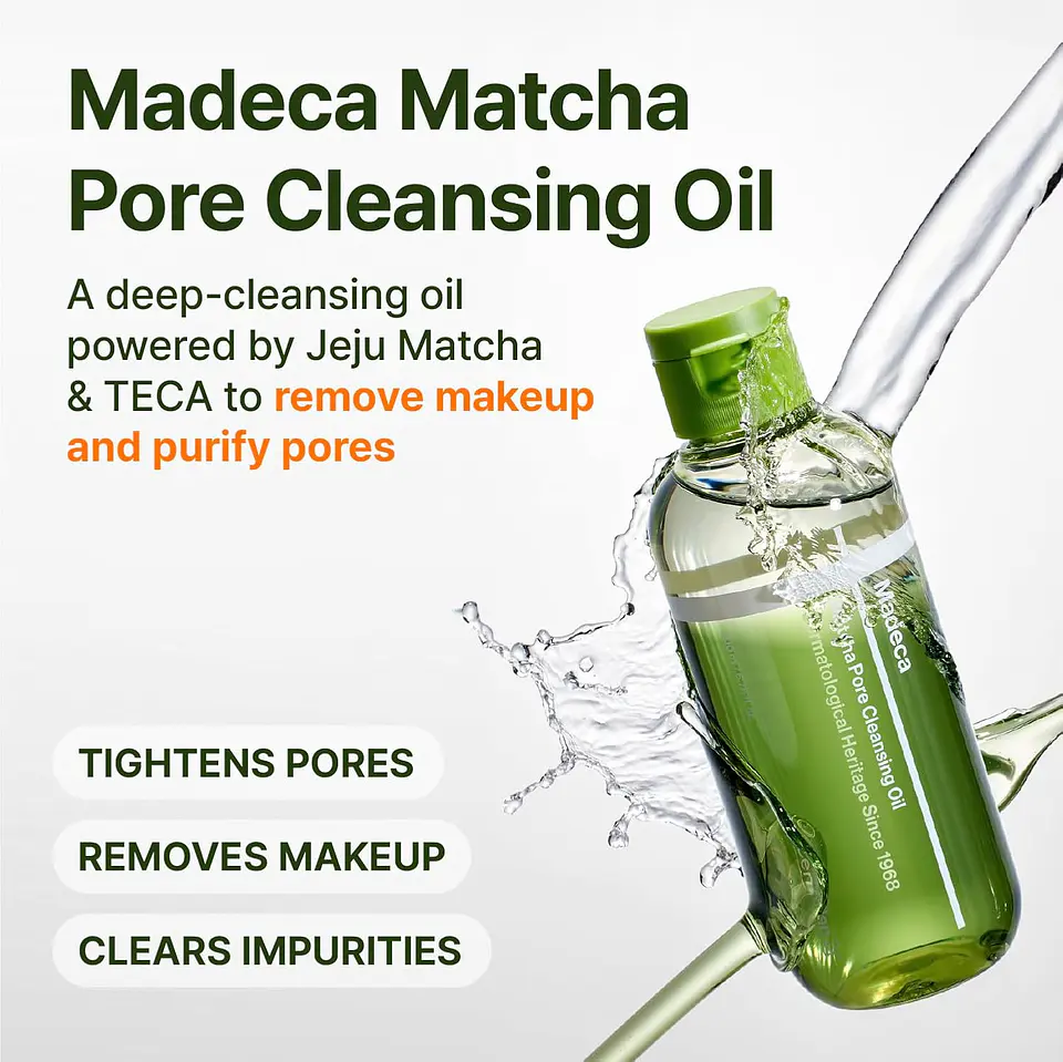 Madeca Matcha Pore Cleansing Oil – Aceite Desmaquillante 200ml 3