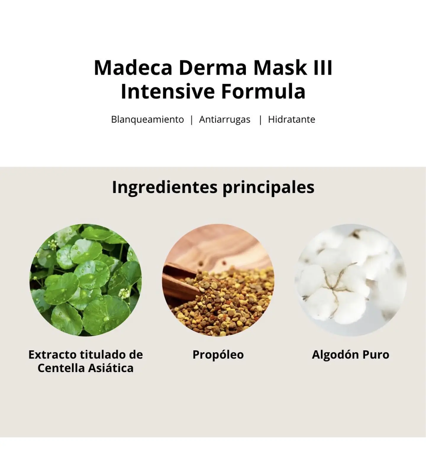 1 Mascarilla «Madeca Derma Mask III Intensive Formula» 4