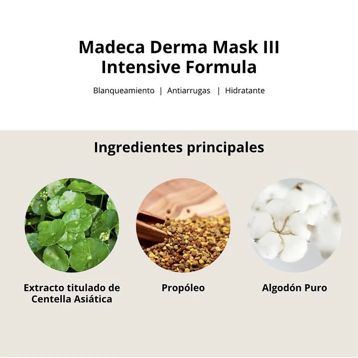 1 Mascarilla «Madeca Derma Mask III Intensive Formula» 4