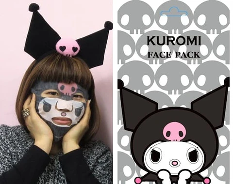 mascarilla facial kuromi cica