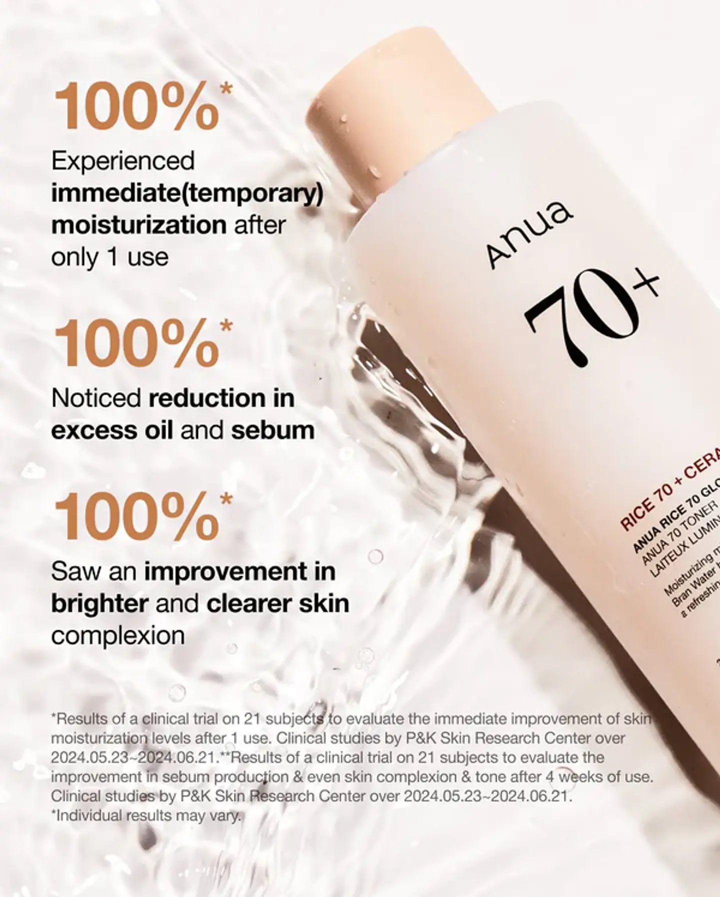 Rice 70 Glow Milky Toner – Tónico Iluminador 250 ml 2
