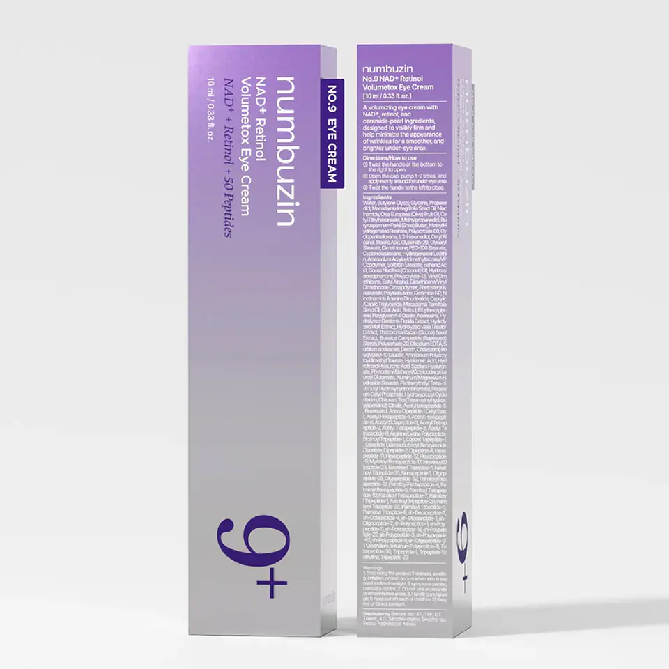 No.9 NAD+ Retinol Volumetox Eye Cream 10ml 2