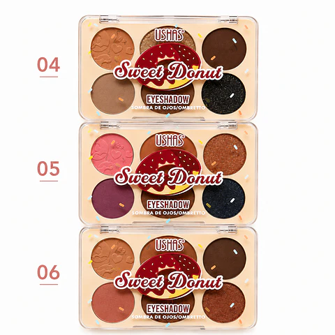 "sweet donut" Paleta de 6 sombras 