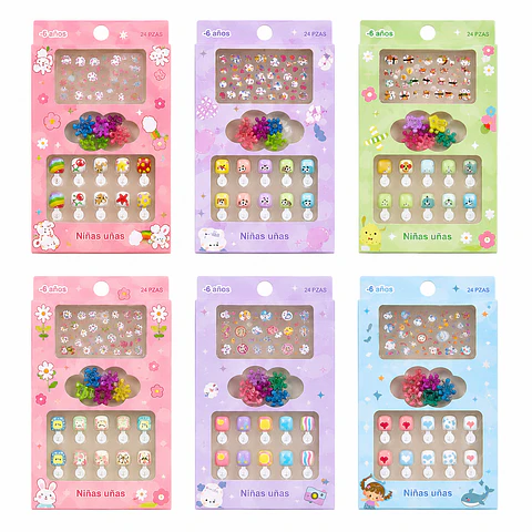 uñas press niña (-6años)