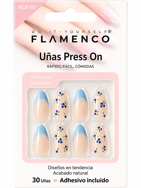 Uñas press on “100”