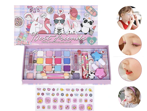 set de maquillaje niña + accesorios 