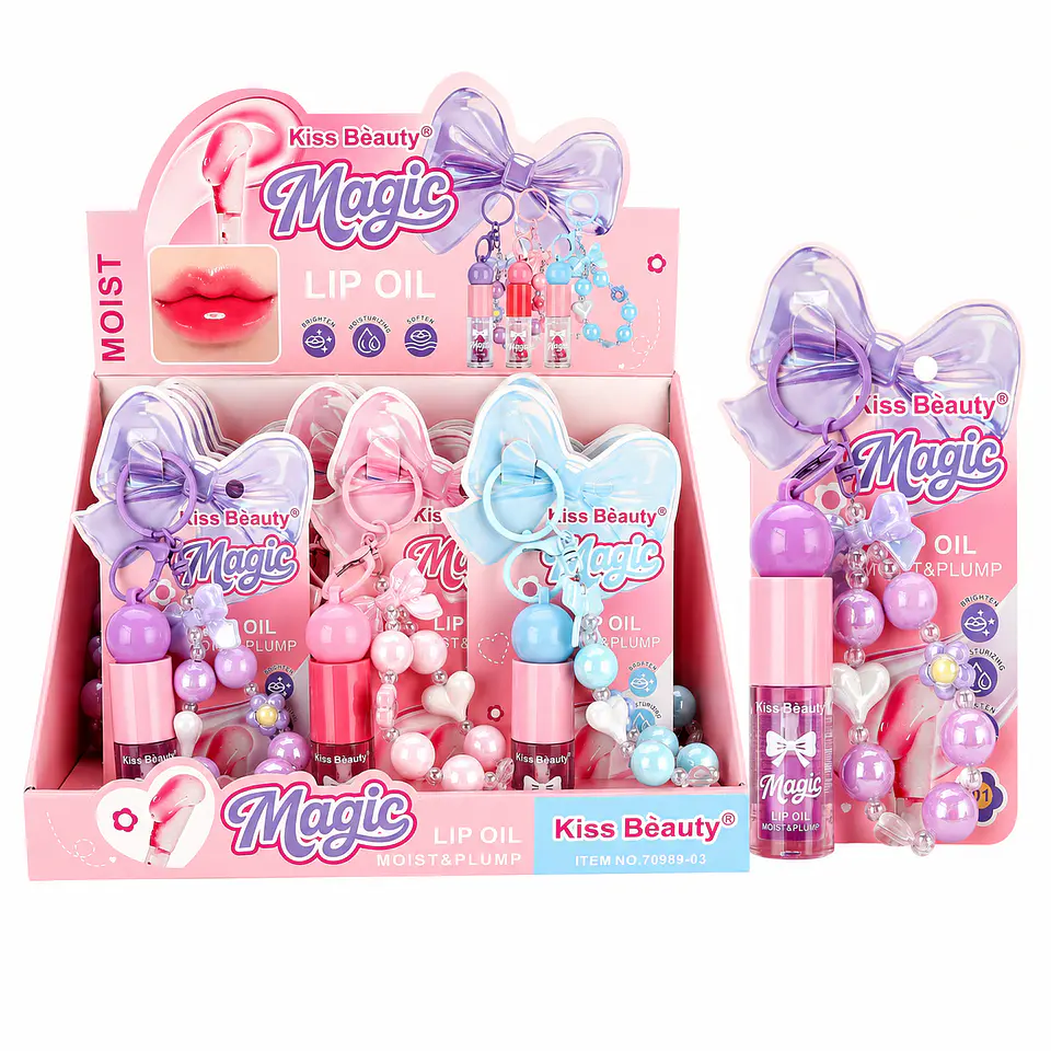 LIP oil mágico + llavero 1