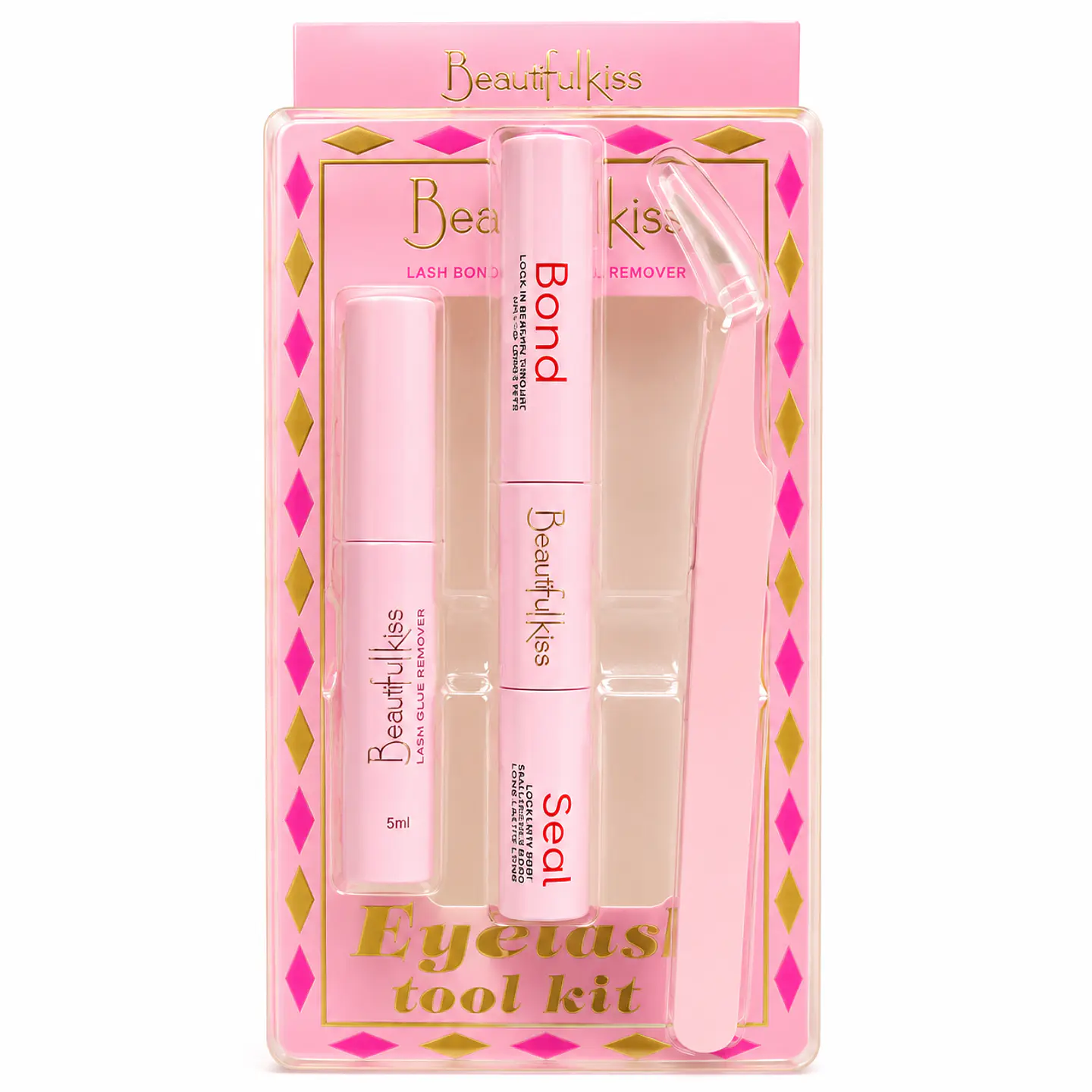 kit para pestañas racimo pegamento, sellador, removedor  1