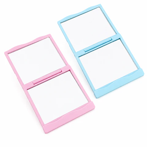 Espejo Cosmético Plegable Doble 2X