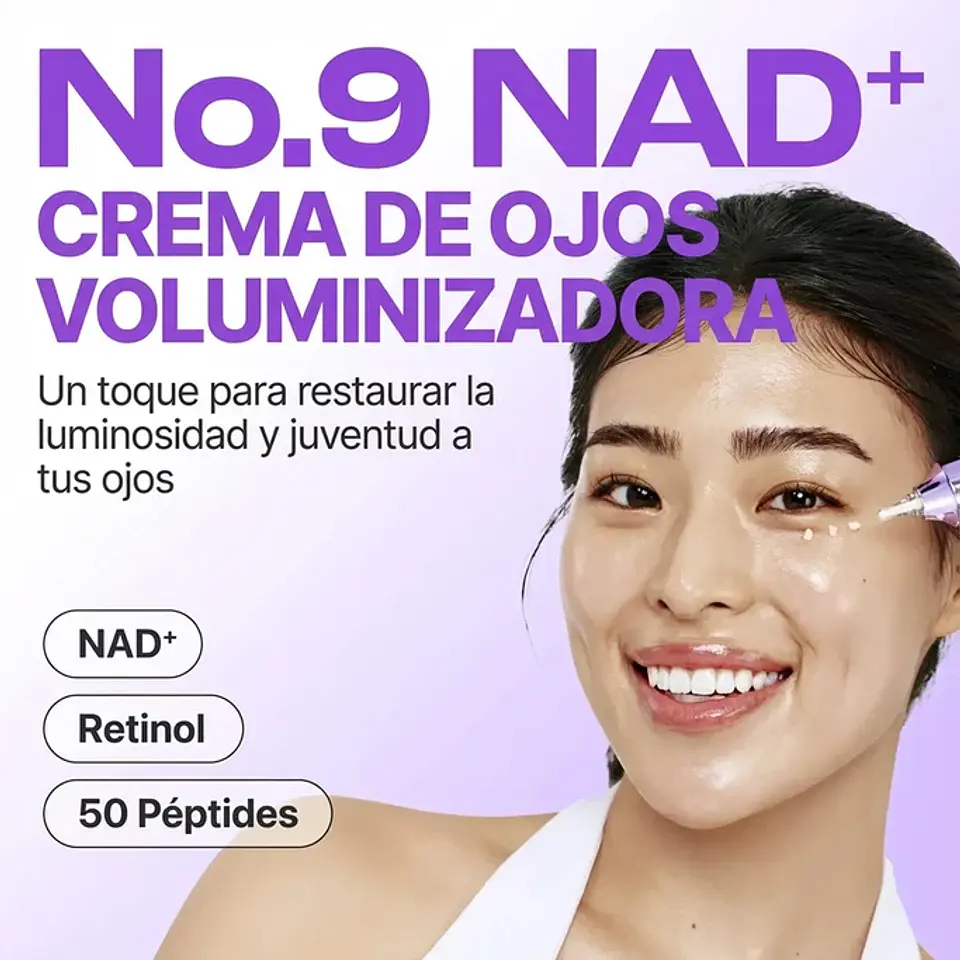crema de ojos voluminizadora No.9 NAD+ Retinol 4