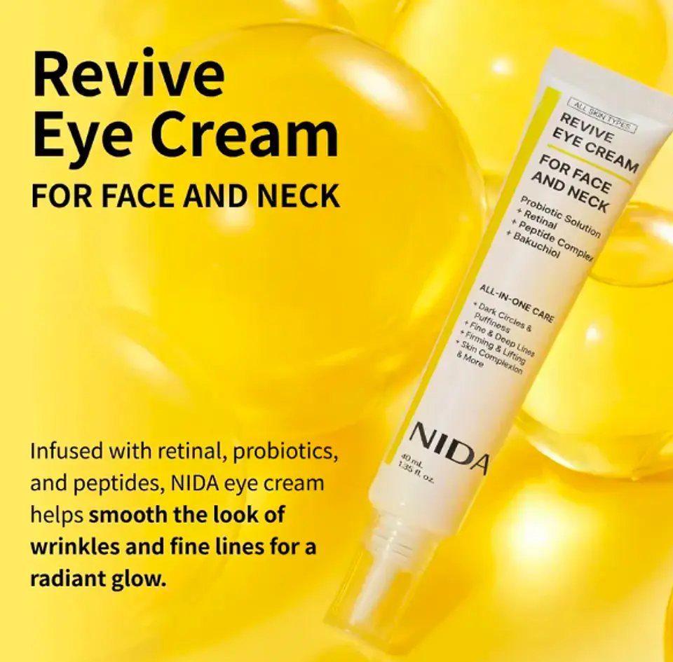 NIDA Revive Eye Cream For Face And Neck 40ml  3