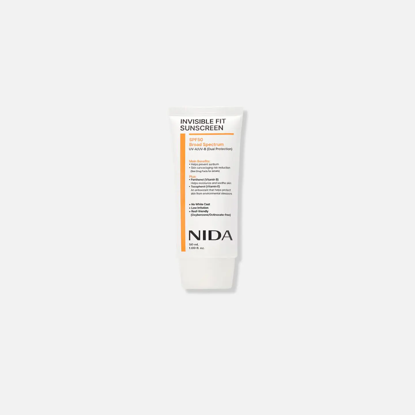 NIDA invisible Fit Sun Cream 50ml 1