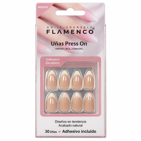 uñas press on francesa "94"