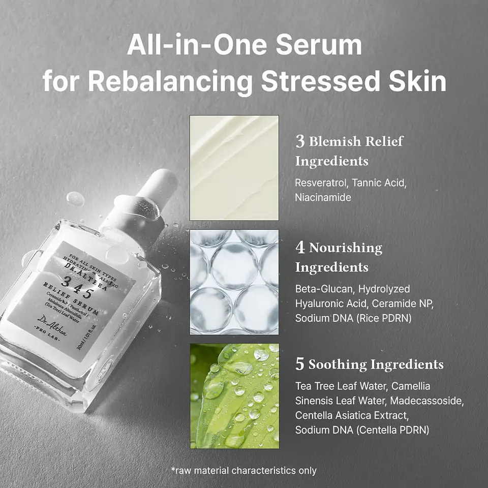  345 Relief Serum Facial 15ml – Mini Talla 3