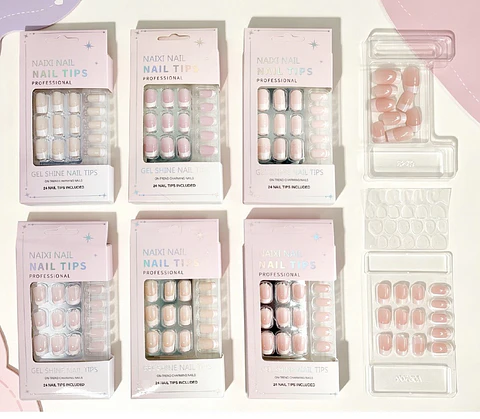 uñas press on cortas