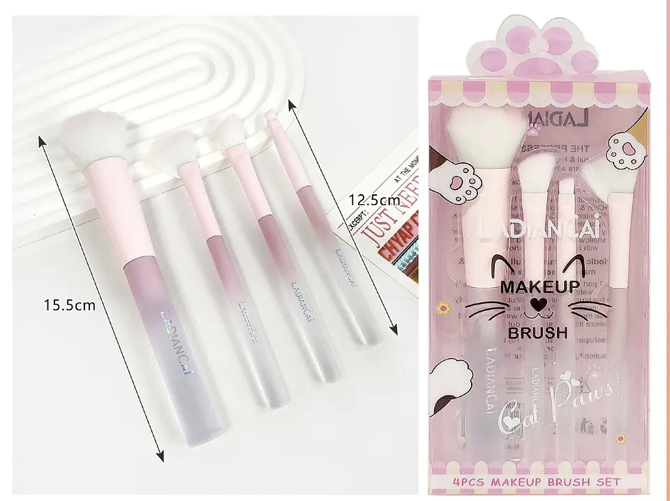 set de 4 brochas  2