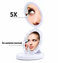 Espejo LED de Maquillaje con Aumento 5X - Miniatura 1