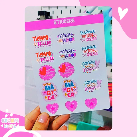 Laminas Stickers 11x15